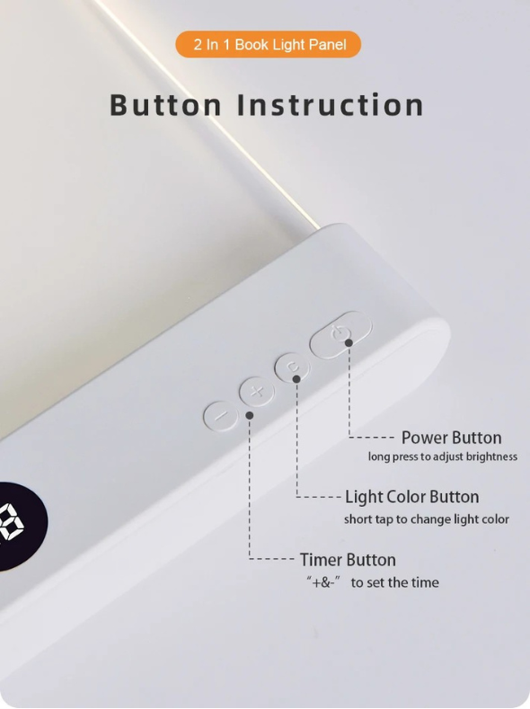 Lampada da libro a Led